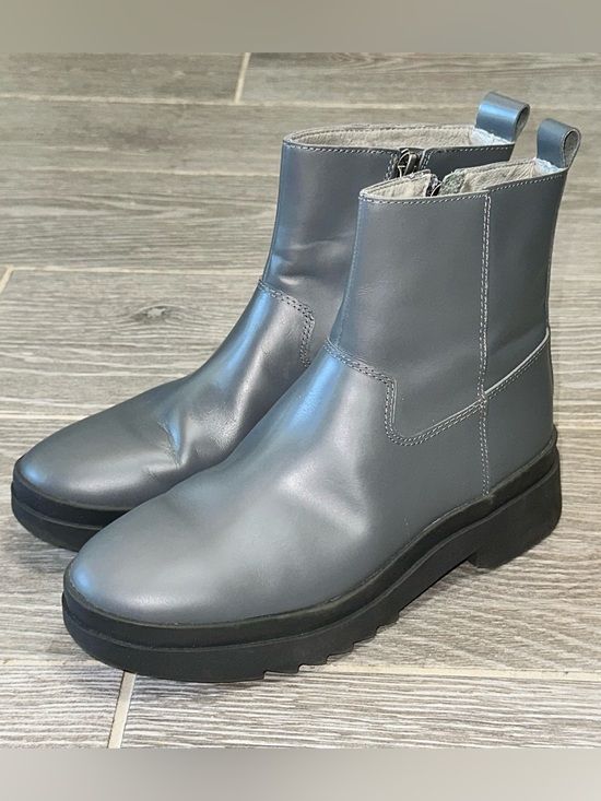 Eileen Fisher Shoes - Eileen Fisher Floyd Graphite Grey Waterproof Leather Women’s 8 Booties Normcore